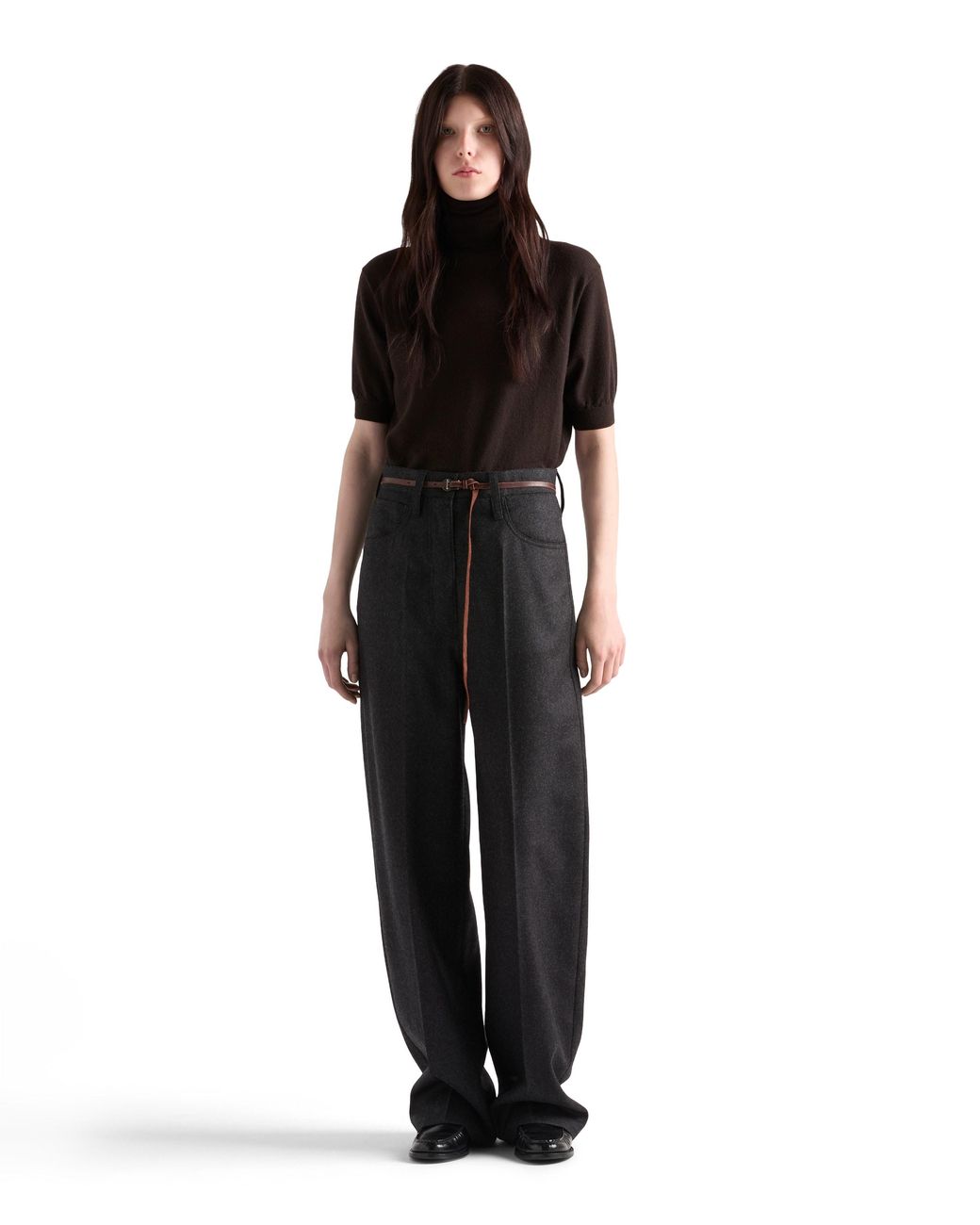Prada Black Cashmere Turtleneck Sweater