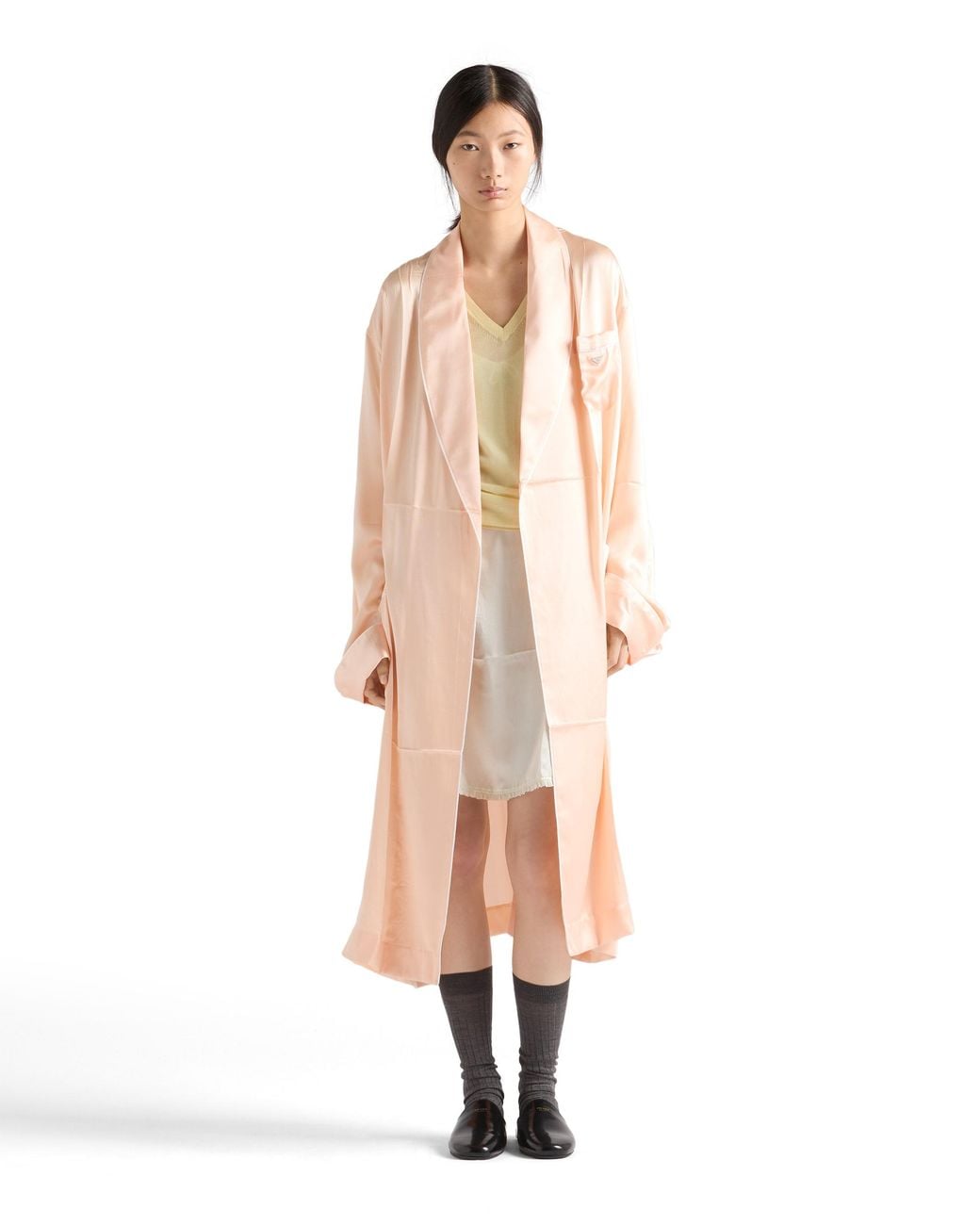 Prada Pink Silk Robe