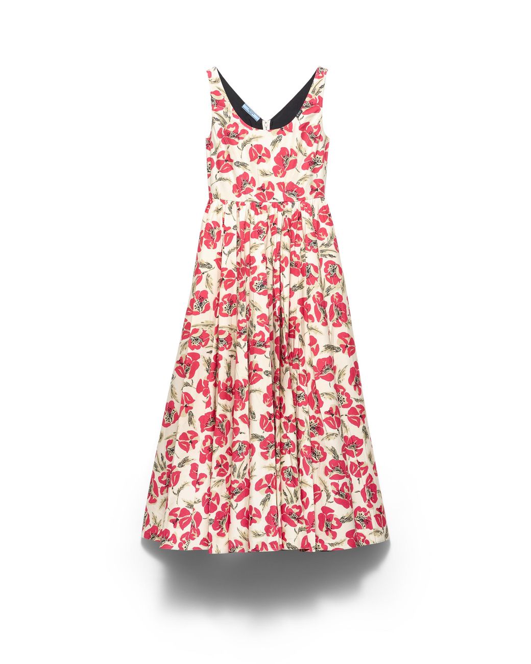 Prada Red Soft Poplin Dress