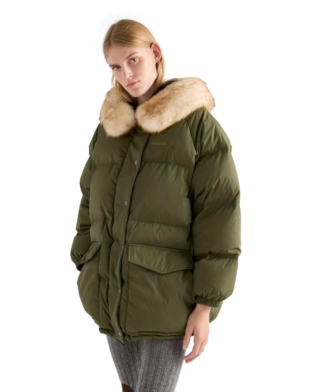 Prada Green Re-Nylon Down Jacket