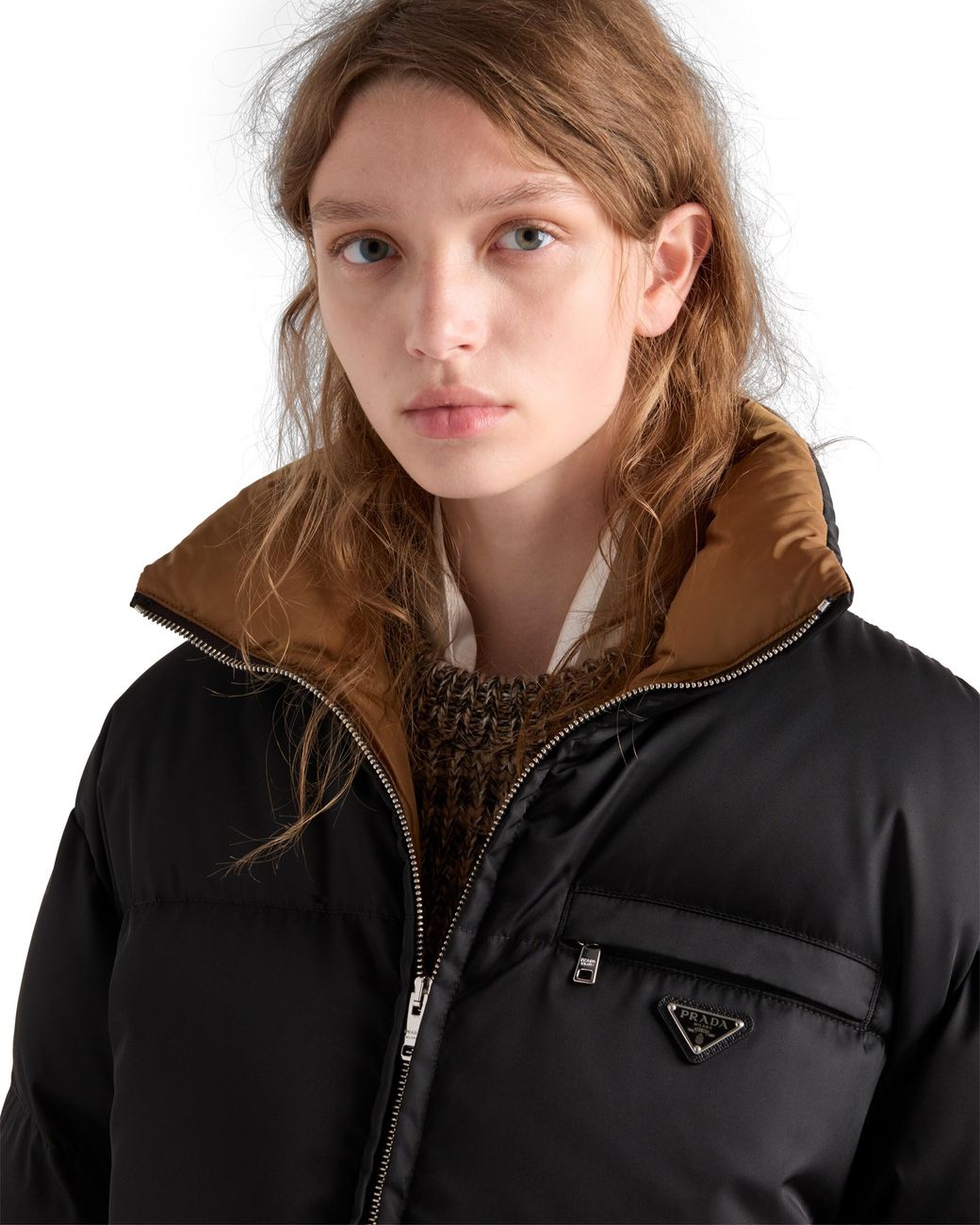 Chaqueta De Plumón En Re-Nylon, Mujer, Talla Prada de color Black