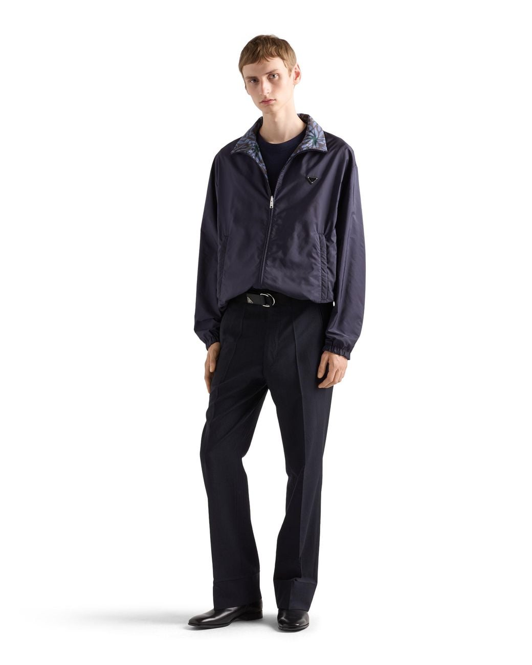 Prada Blue Reversible Re-Nylon Jacket for men