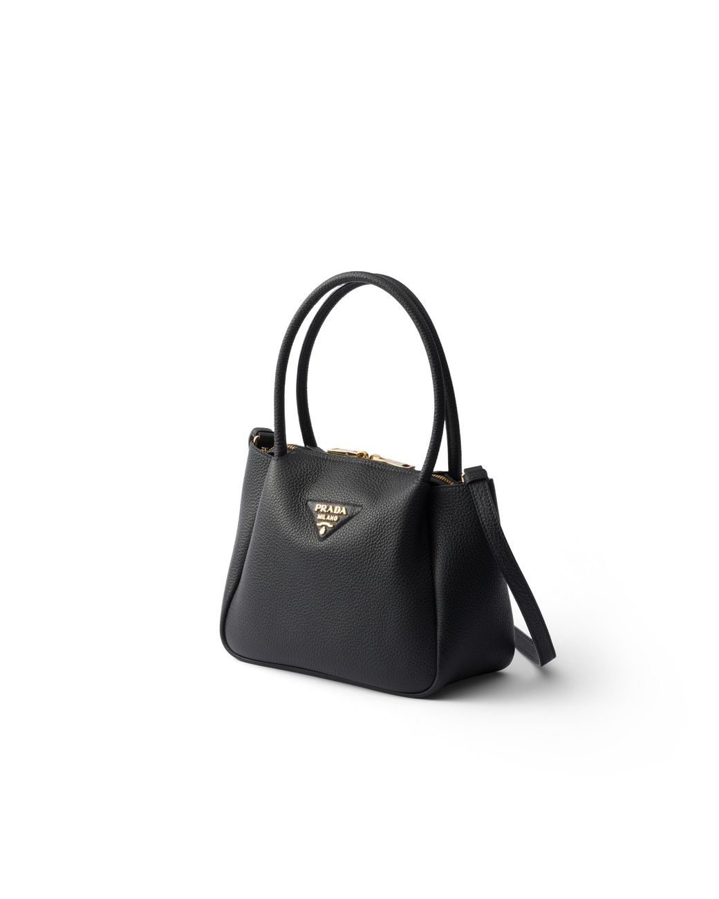 Prada Black Liaison Small Leather Handbag