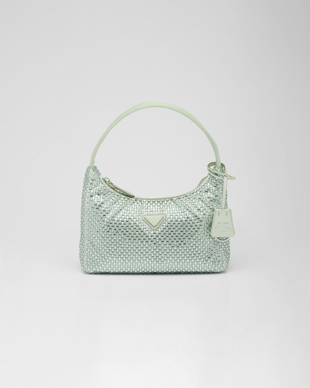 Prada Satin Mini-bag With Crystals | Lyst