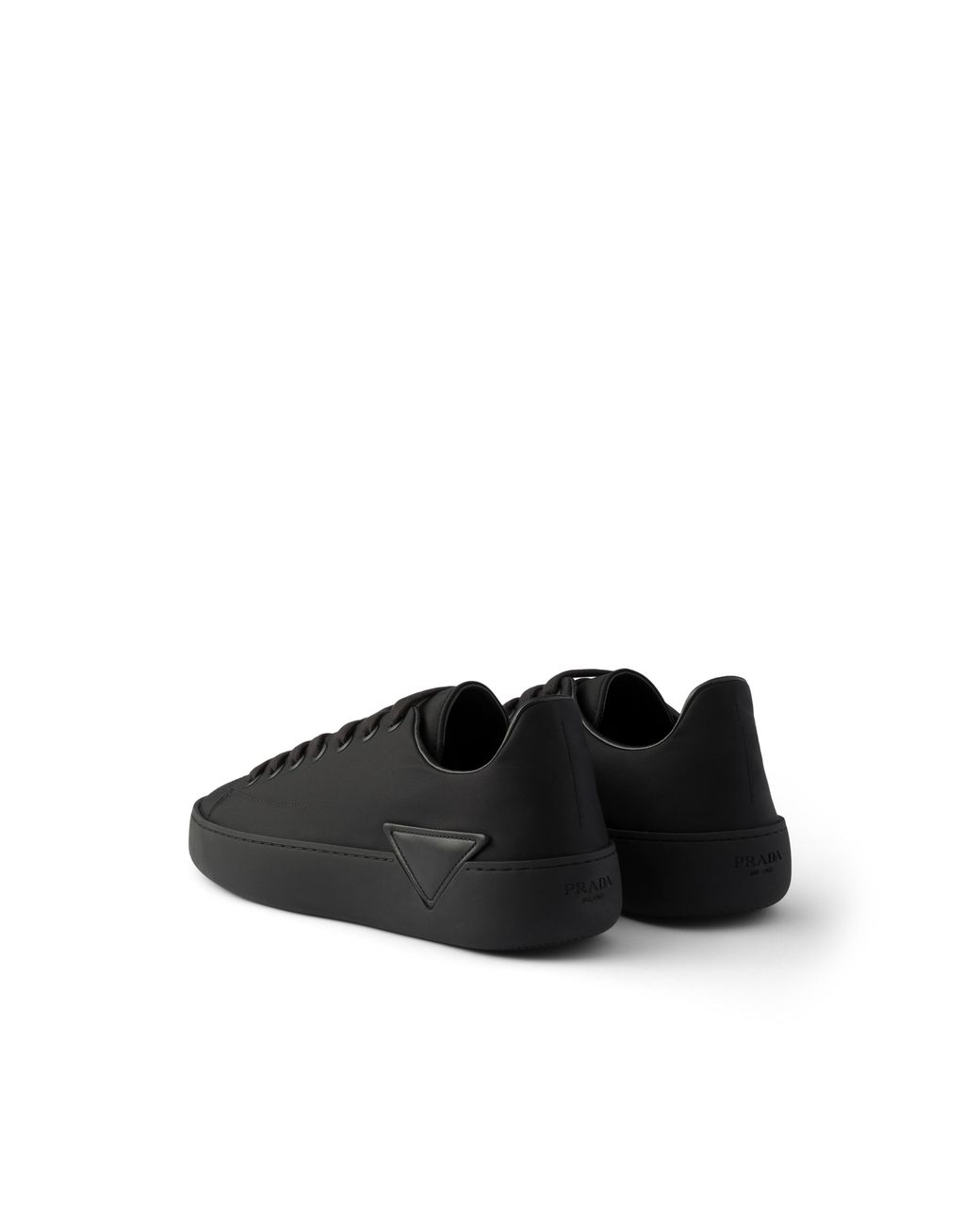 Prada Black Court Re-Nylon Sneakers for men
