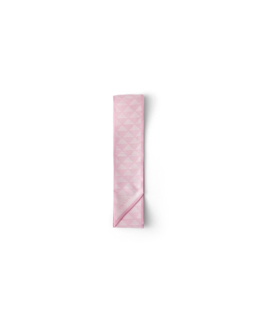 Prada Pink Jacquard Silk Tie