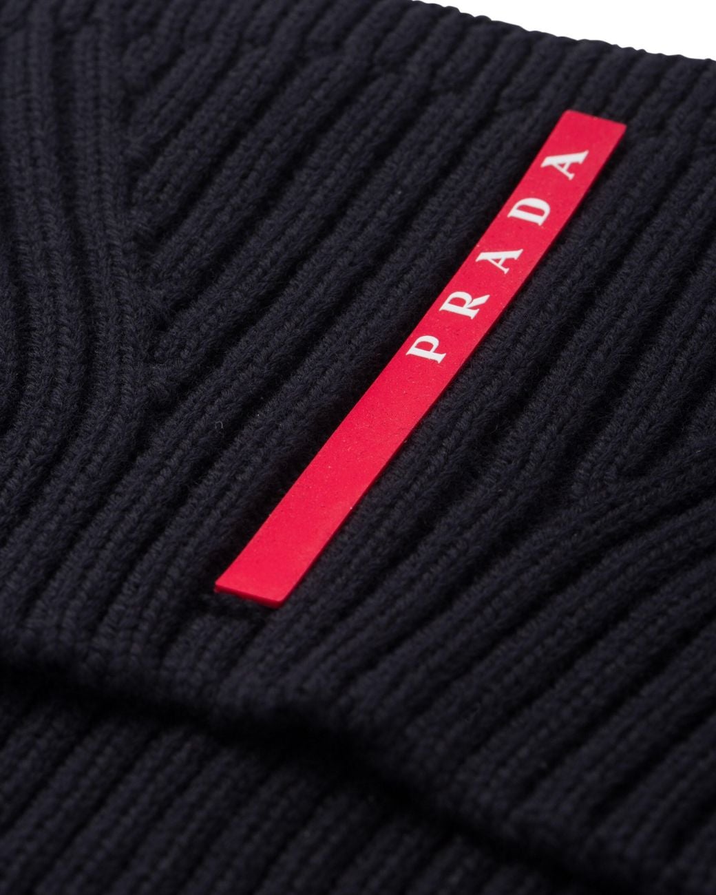 Prada Black Wool Dickey for men