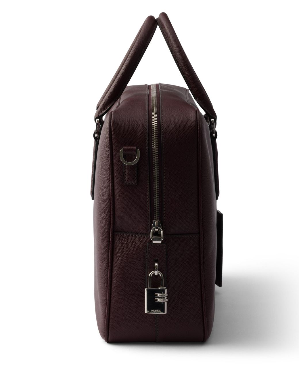 Prada Purple Saffiano Leather Work Bag for men