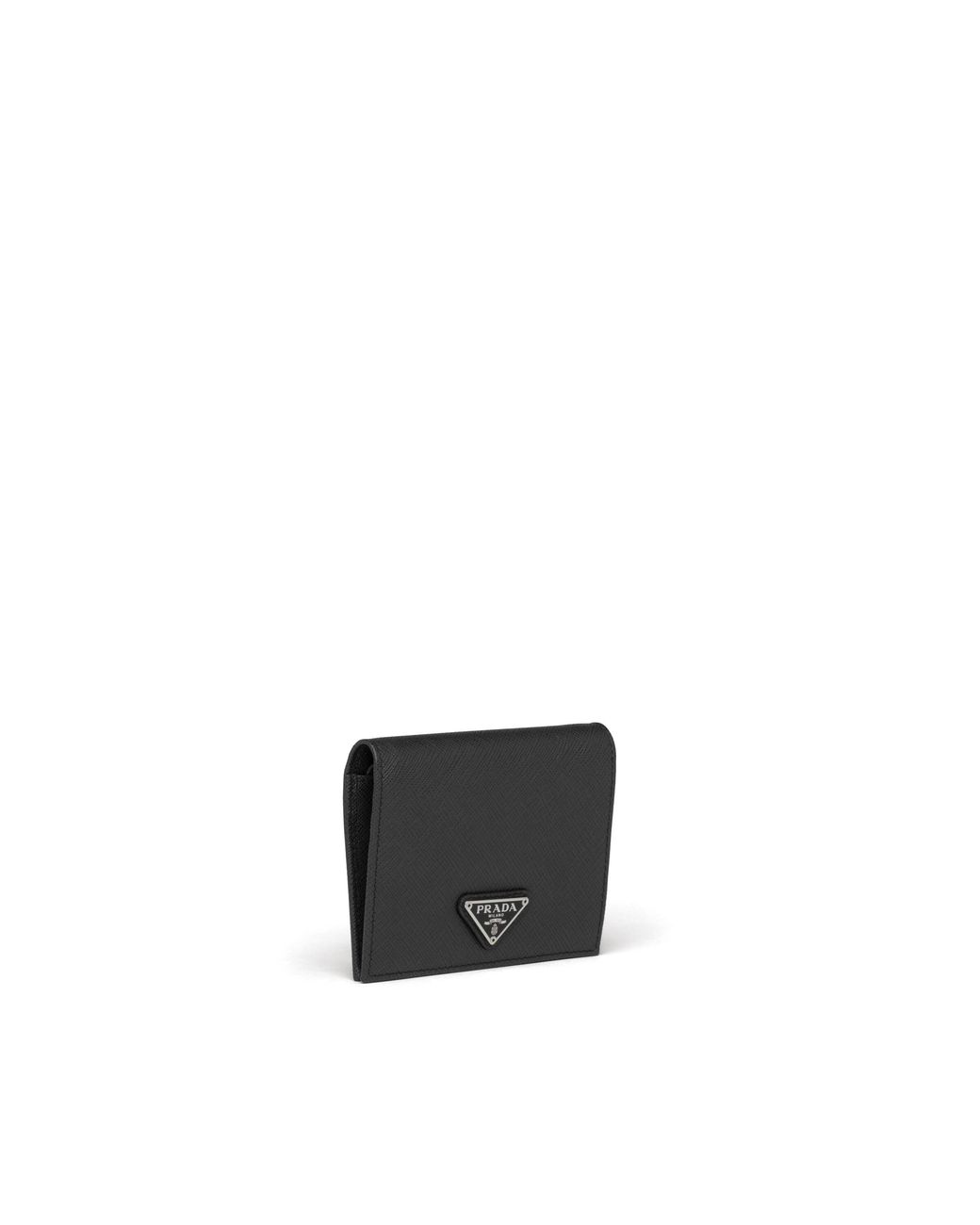 Prada White Small Saffiano Leather Wallet