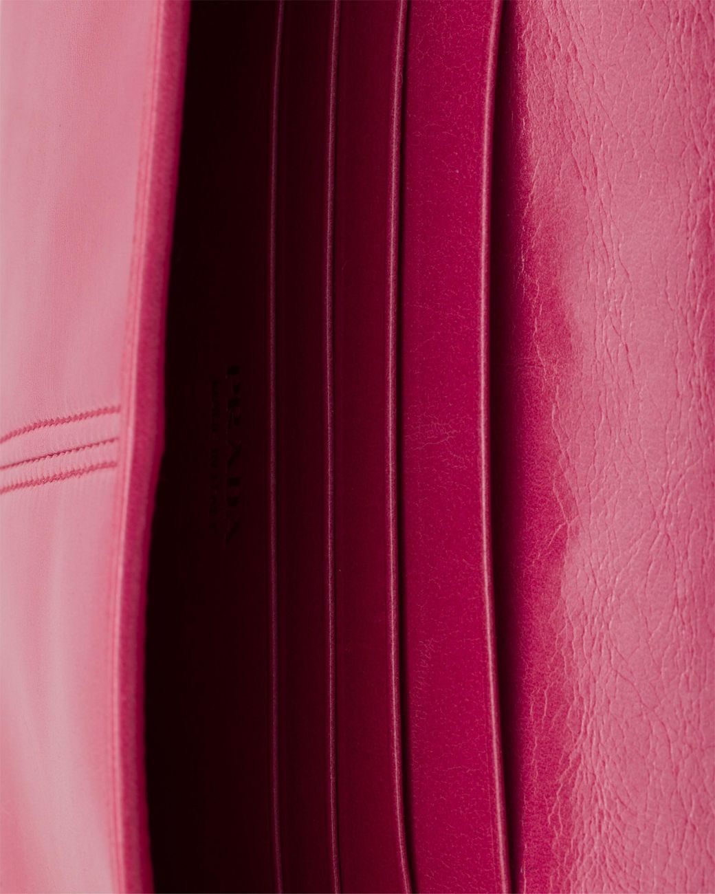Prada Pink Leather Wallet With Shoulder Strap, Peony
