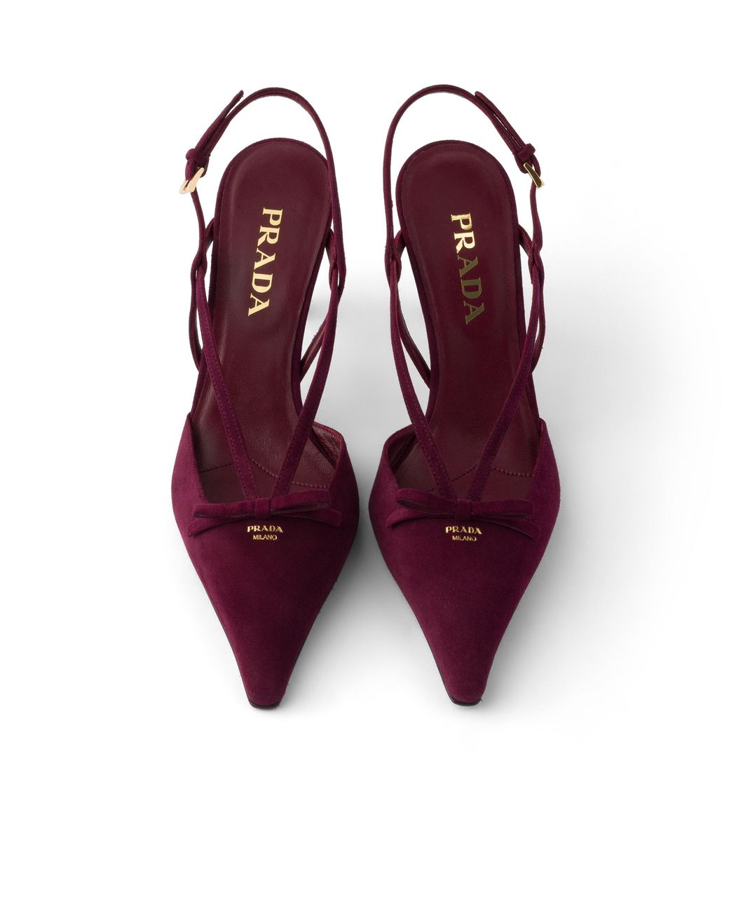 Prada Purple Suede Slingback Pumps 75