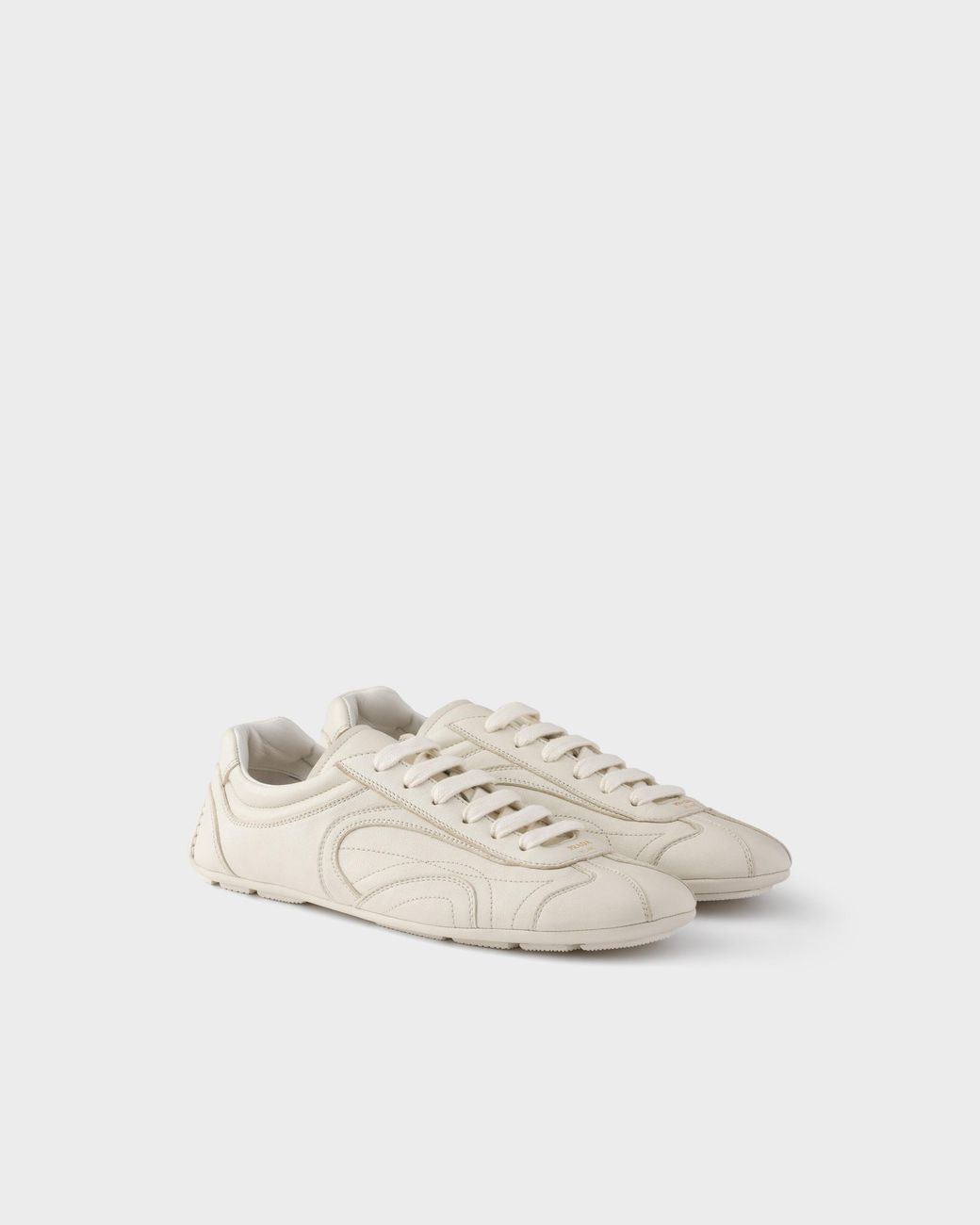 Prada White Montecarlo Re-Edition 2005 Nappa Leather Sneakers