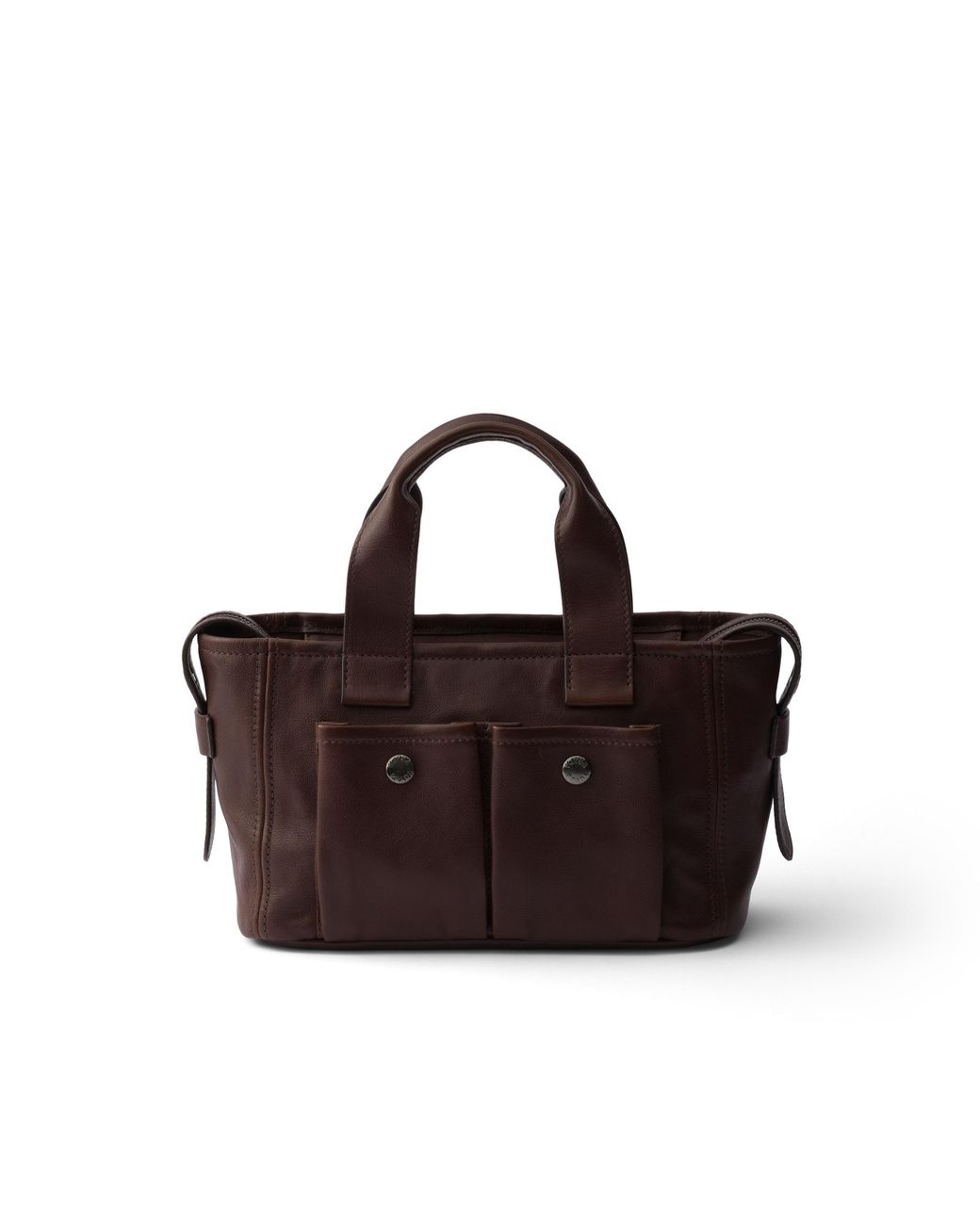 Prada Brown Route Medium Leather Tote Bag, Cocoa