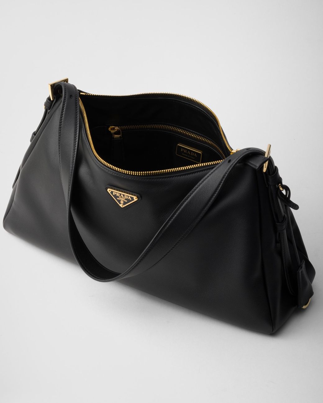 PRADA＊Aimee large leather shoulder bag ショルダー＊送料込 prada-Black-Aimee-Large-