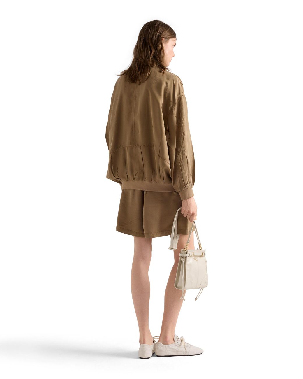 Prada Natural Old Silk Shorts
