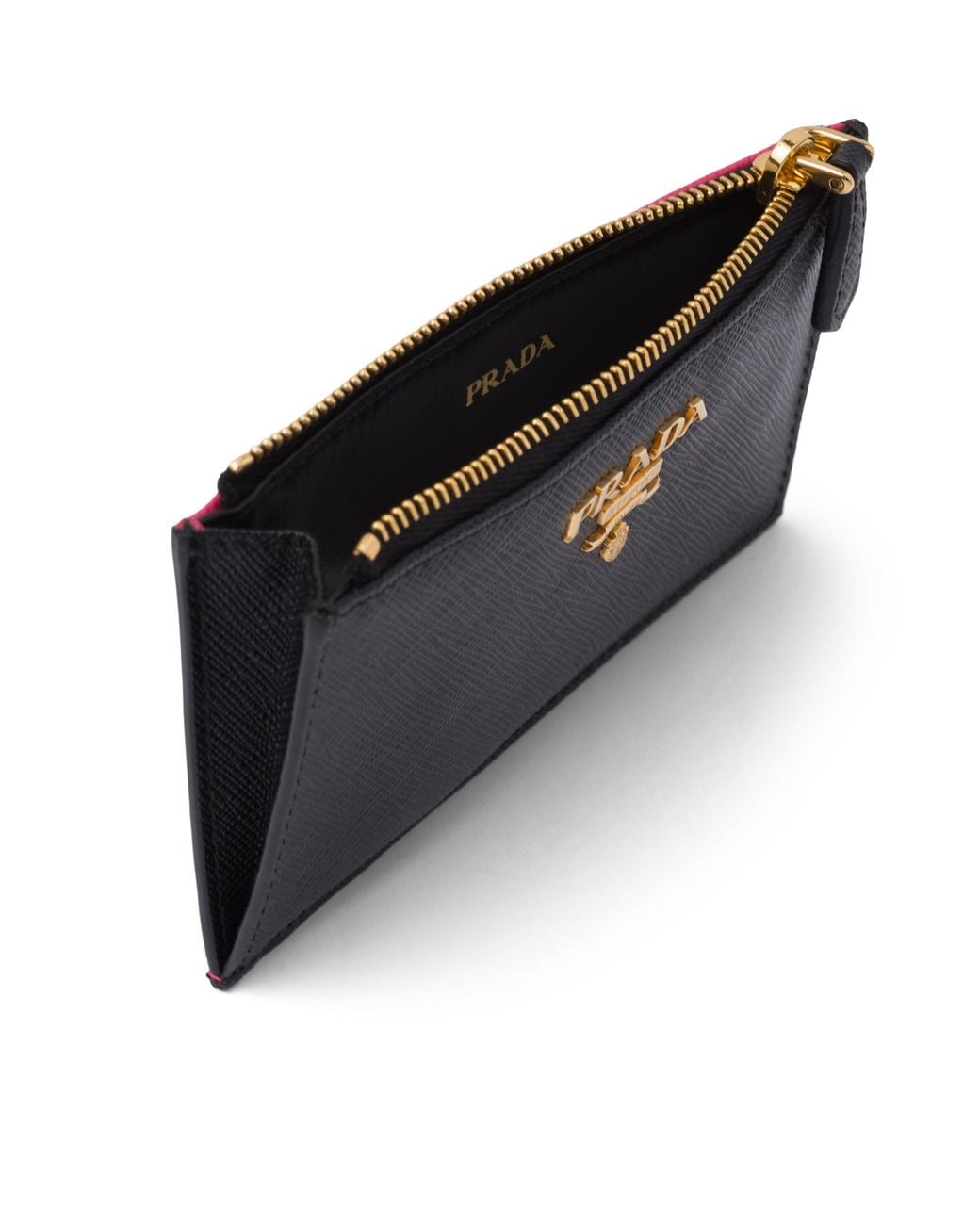 Prada Blue Saffiano Leather Card Holder