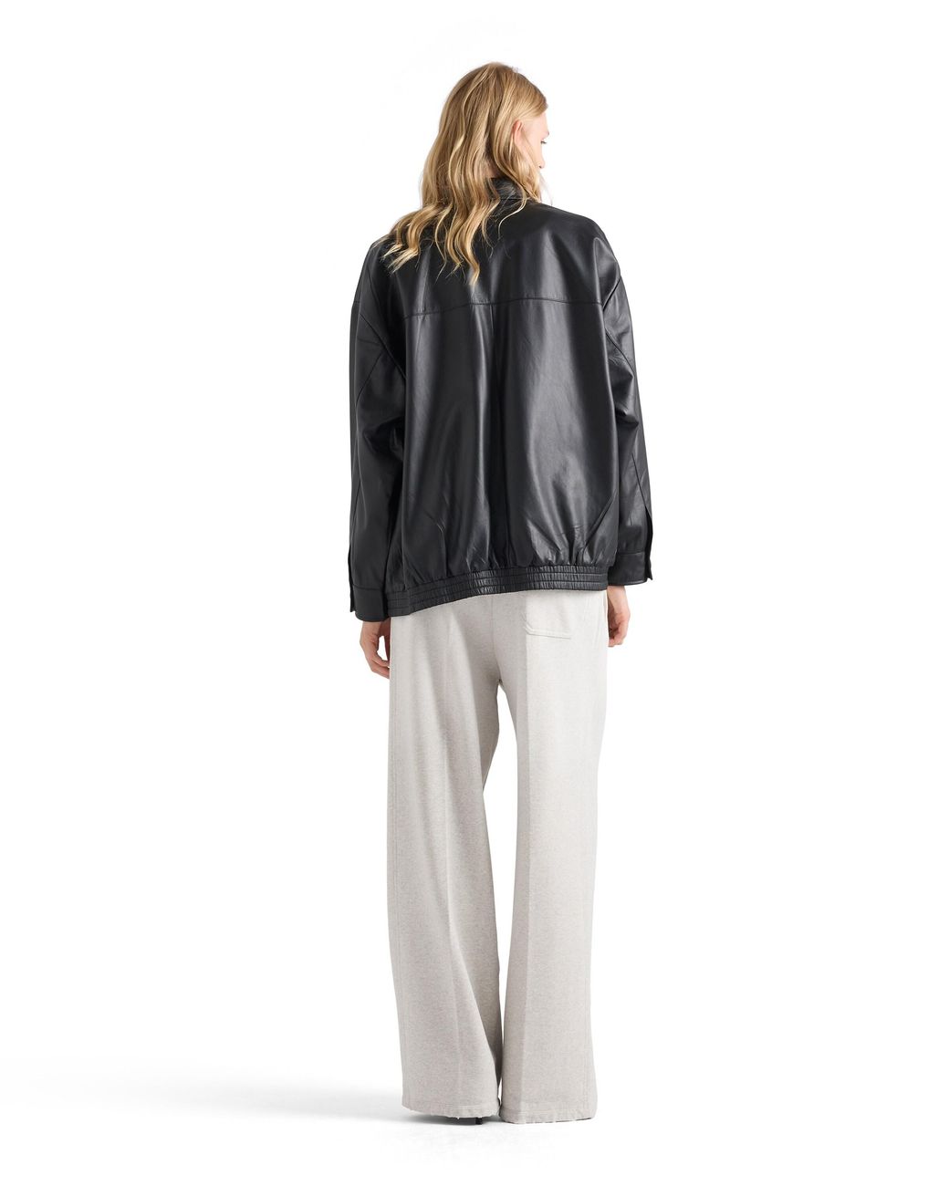 Prada Blue Nappa Leather Jacket