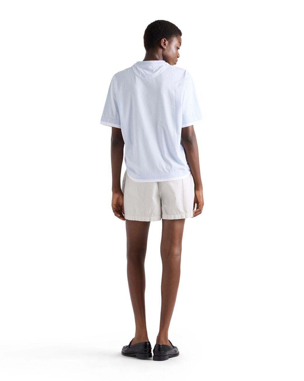 Prada White Cotton Jersey T-Shirt