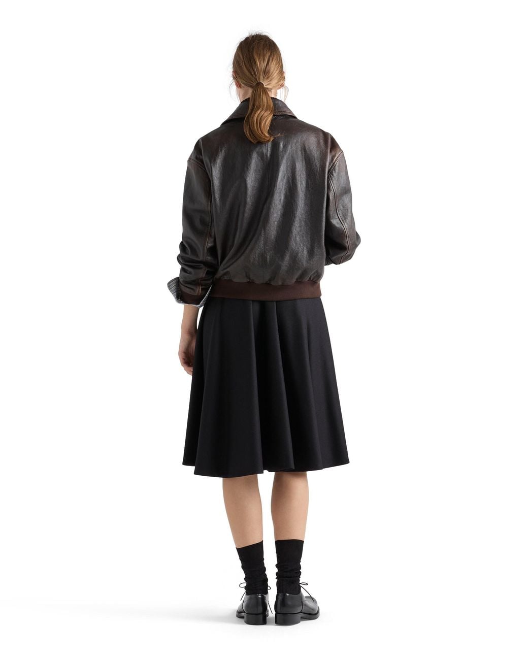 Prada Black Re-Wool Skirt