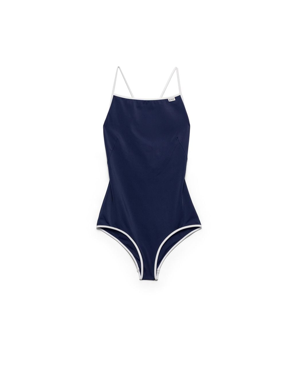 Prada Blue One-Piece Jersey Swimsuit