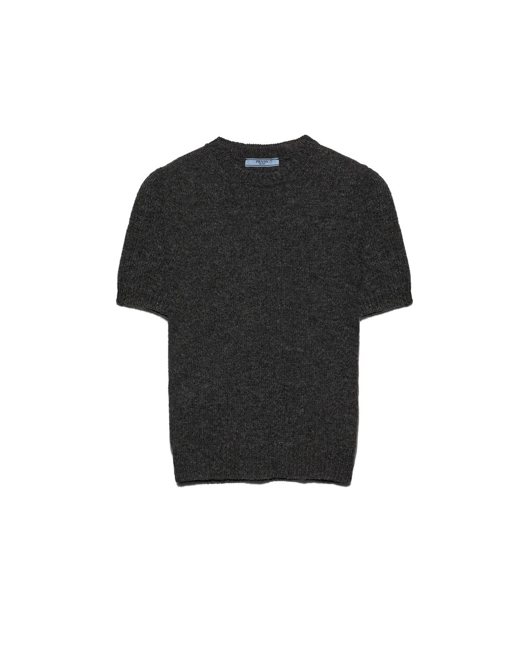 Prada Black Short-Sleeved Cashmere Sweater