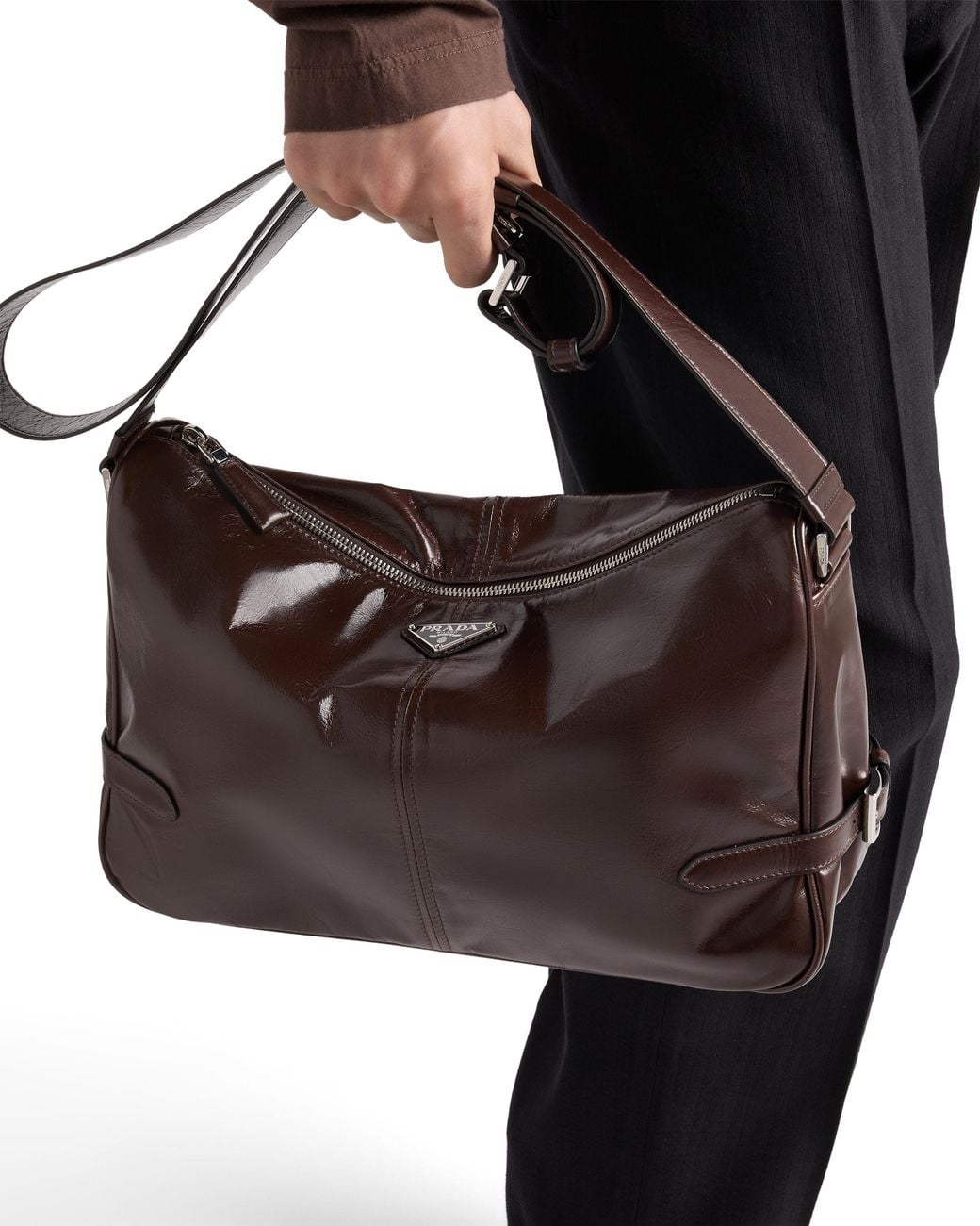 Borsa A Tracolla di Prada in Brown da Uomo