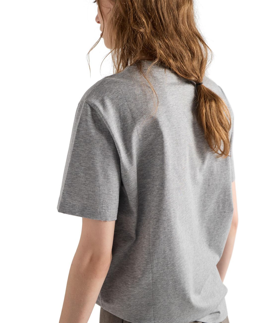 Prada Gray Jersey T-Shirt