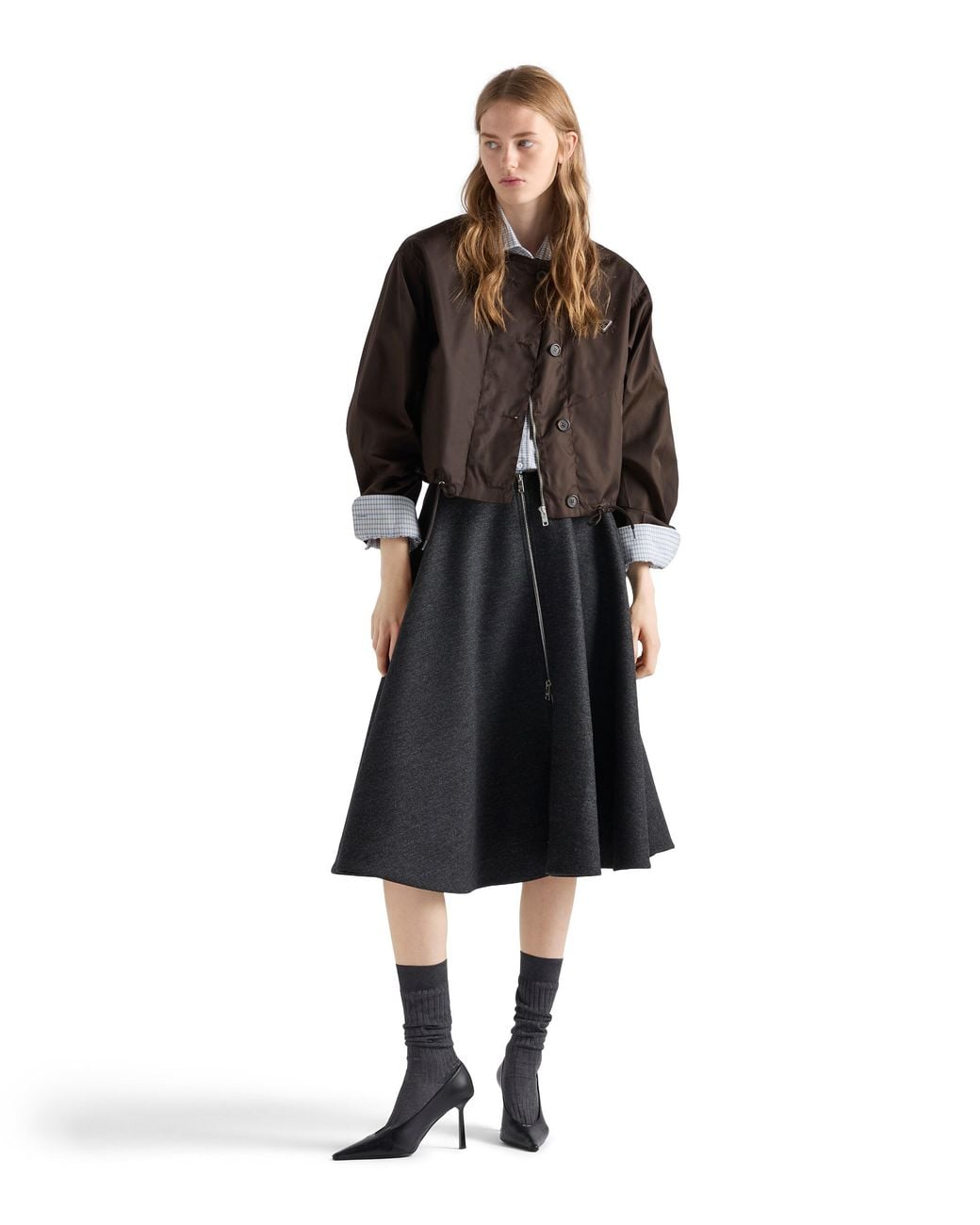 Prada Brown Re-Nylon Blouson Jacket