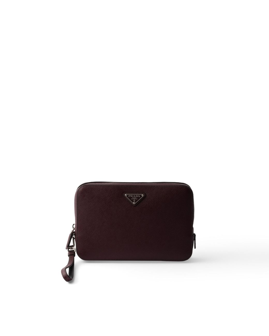 Prada Purple Saffiano Leather Clutch for men
