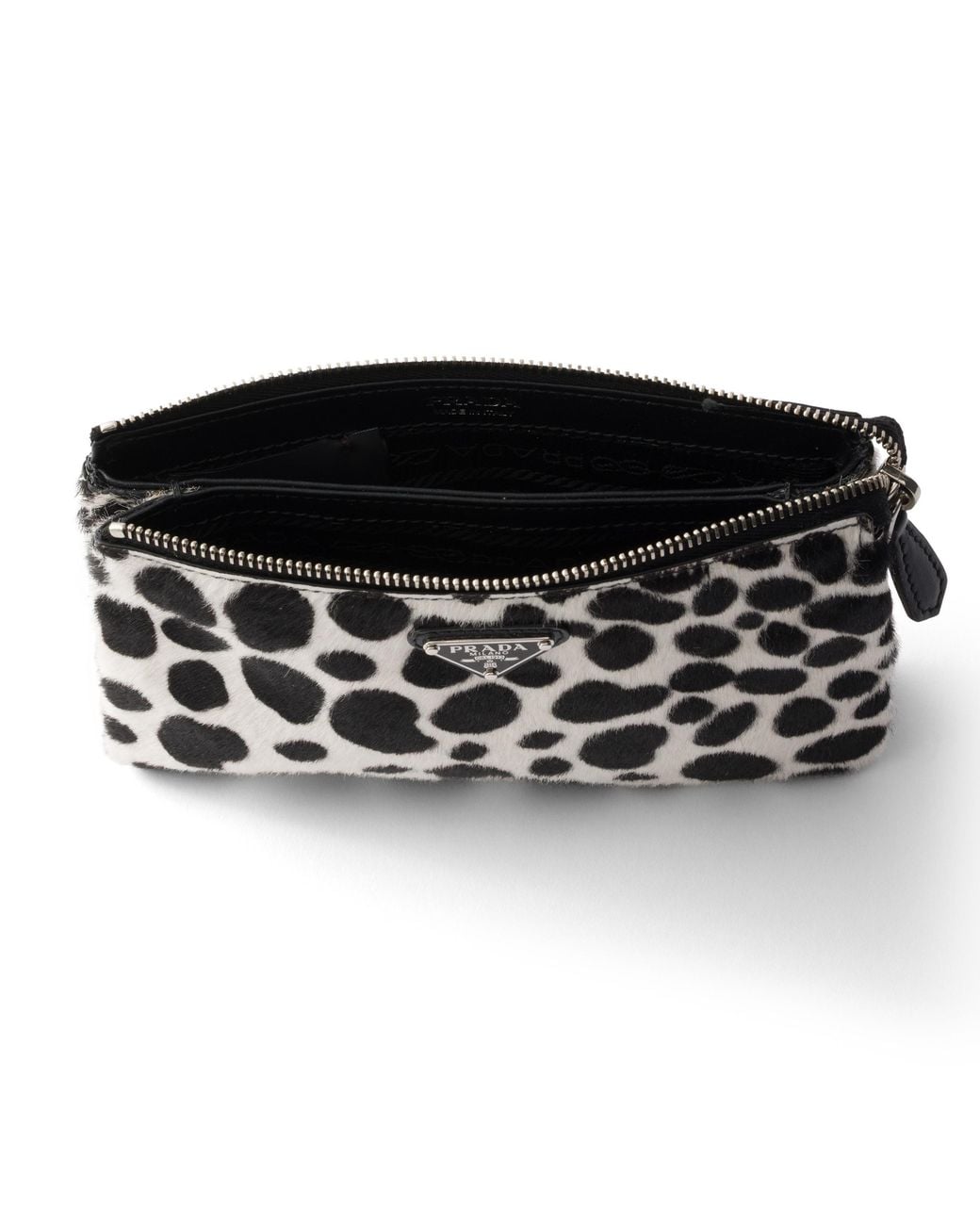 Pouch Con Zip di Prada in White