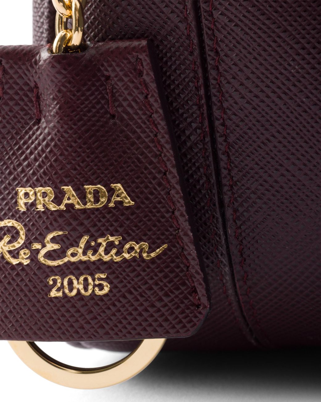 Prada White Re-Edition 2005 Saffiano Leather Mini-Bag