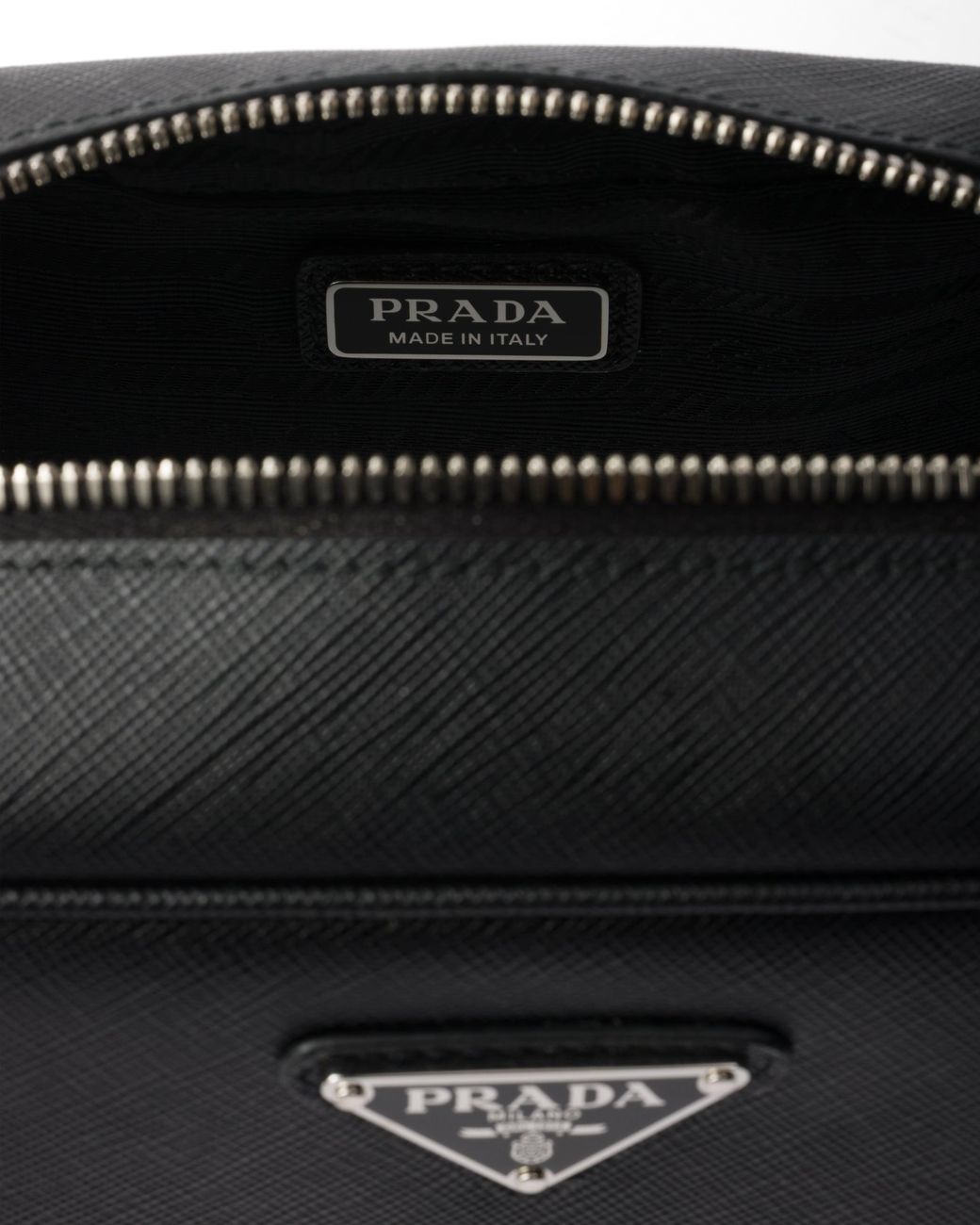 Prada Black Saffiano Pouch for men