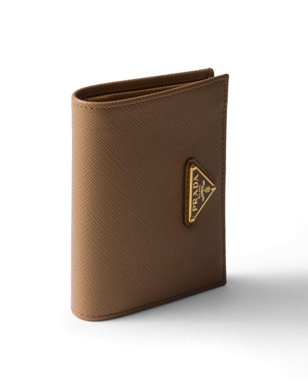Prada White Small Saffiano Leather Wallet