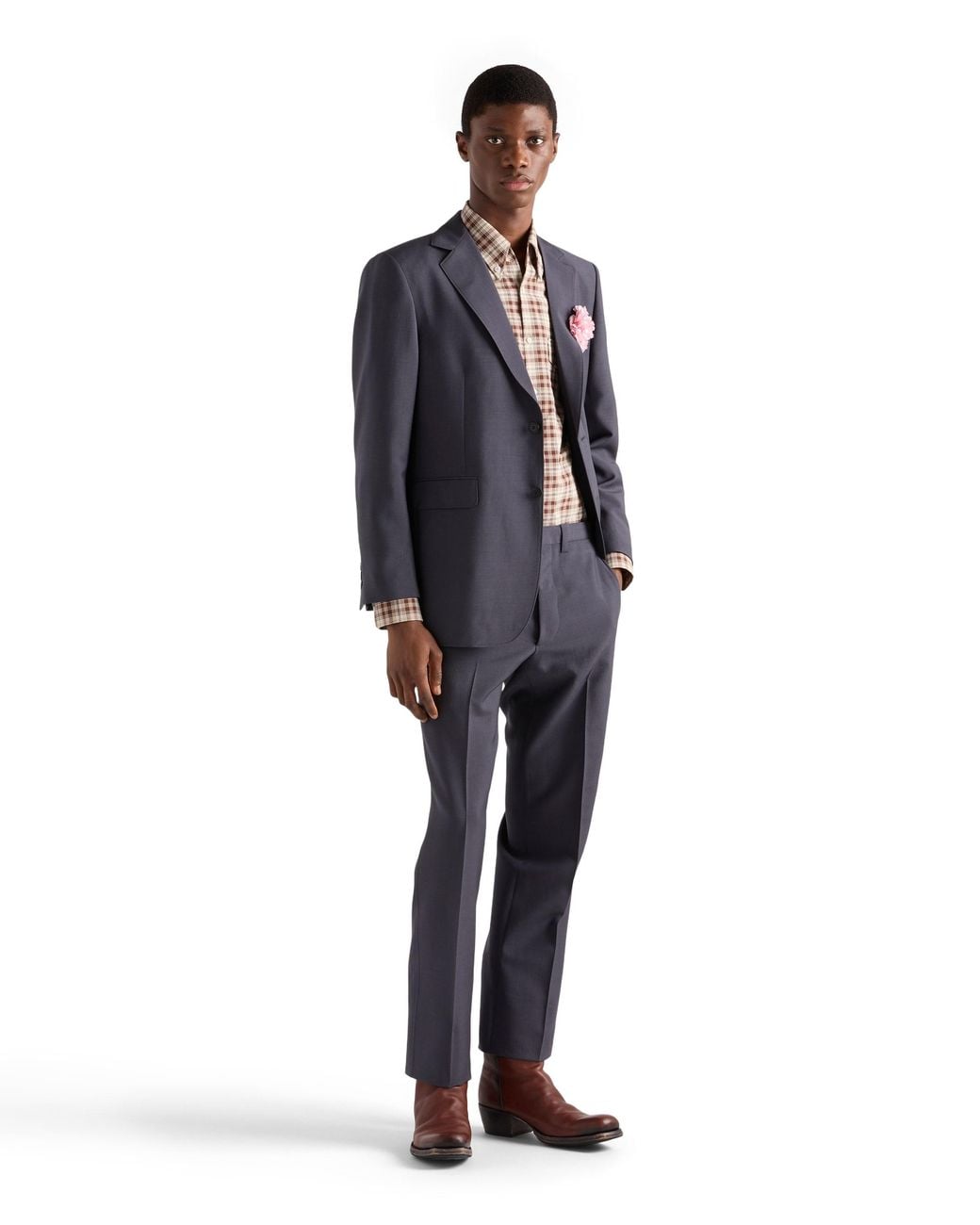 Camicia Button Down di Prada in Brown da Uomo