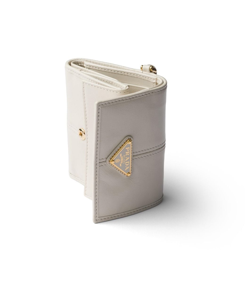 Prada White Small Leather Wallet