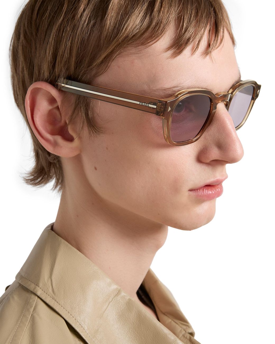 Prada Multicolor Sunglasses With The Iconic Metal Plaque for men