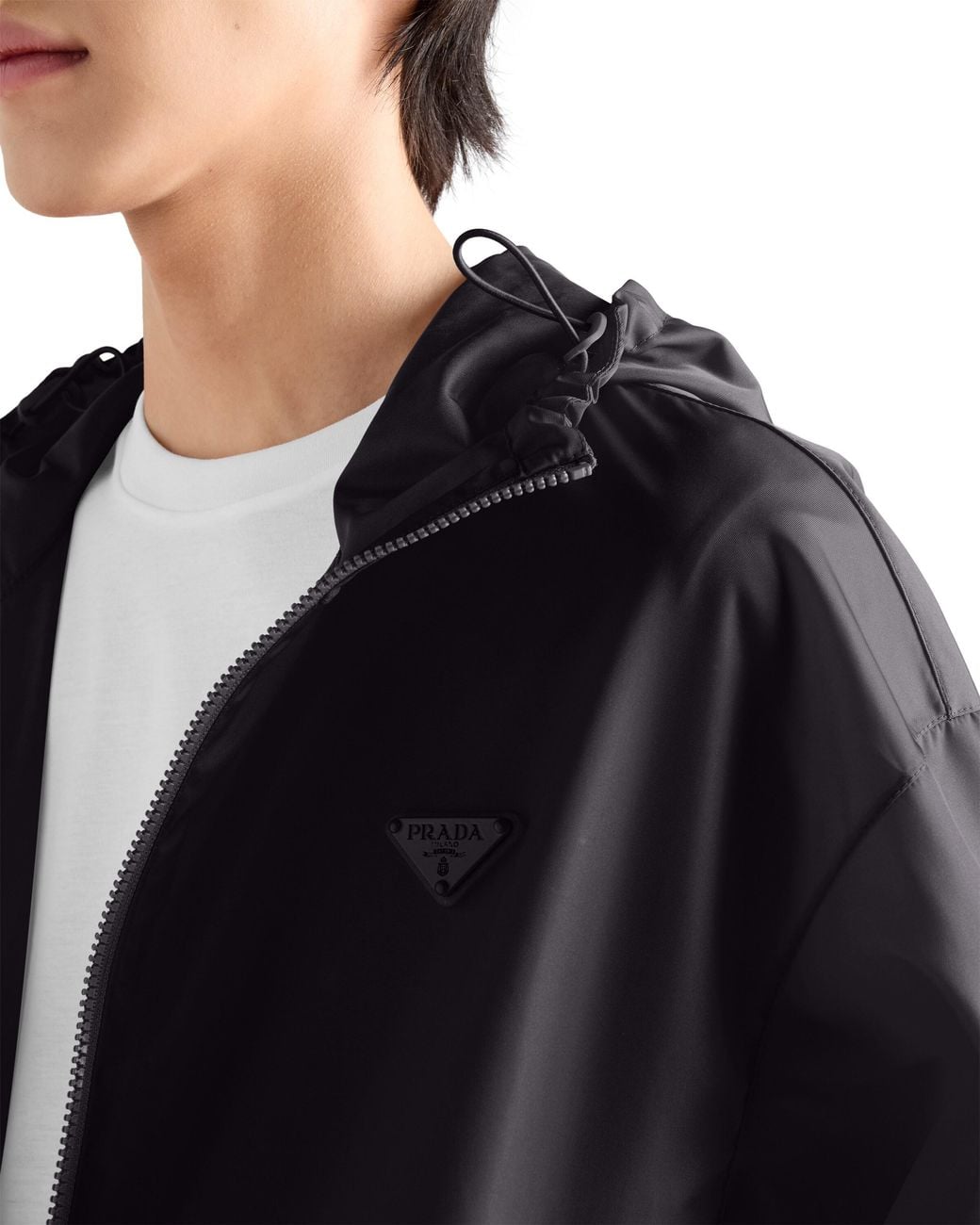 Prada Blue Re-Nylon Rain Jacket