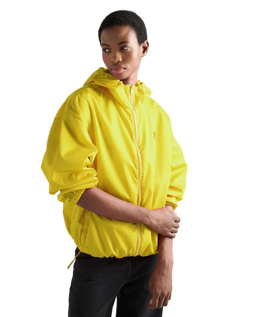 Prada Yellow Re-Nylon Rain Jacket