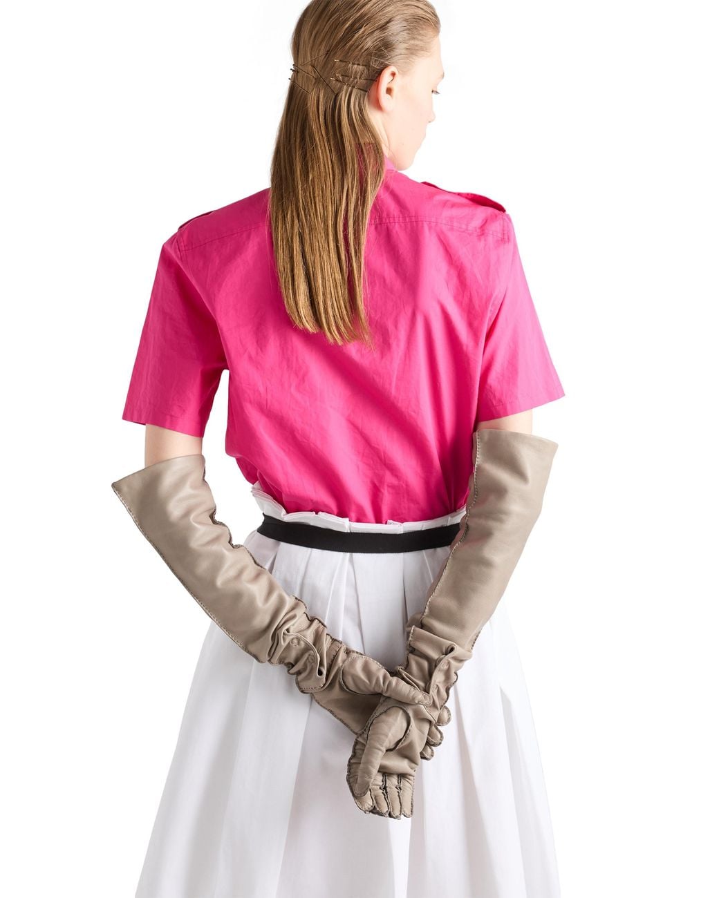 Prada Pink Cotton Poplin Shirt