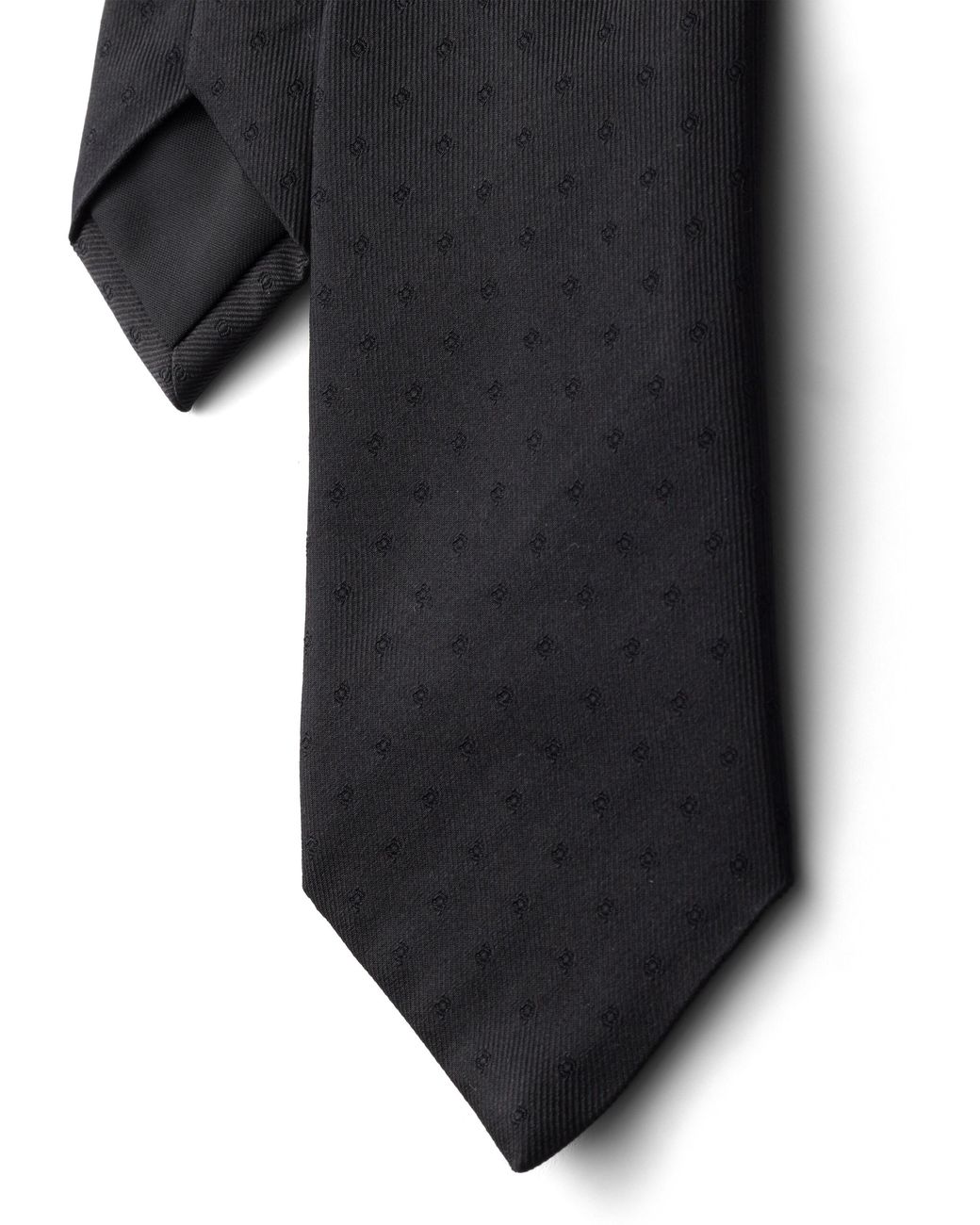 Prada White Silk Tie for men