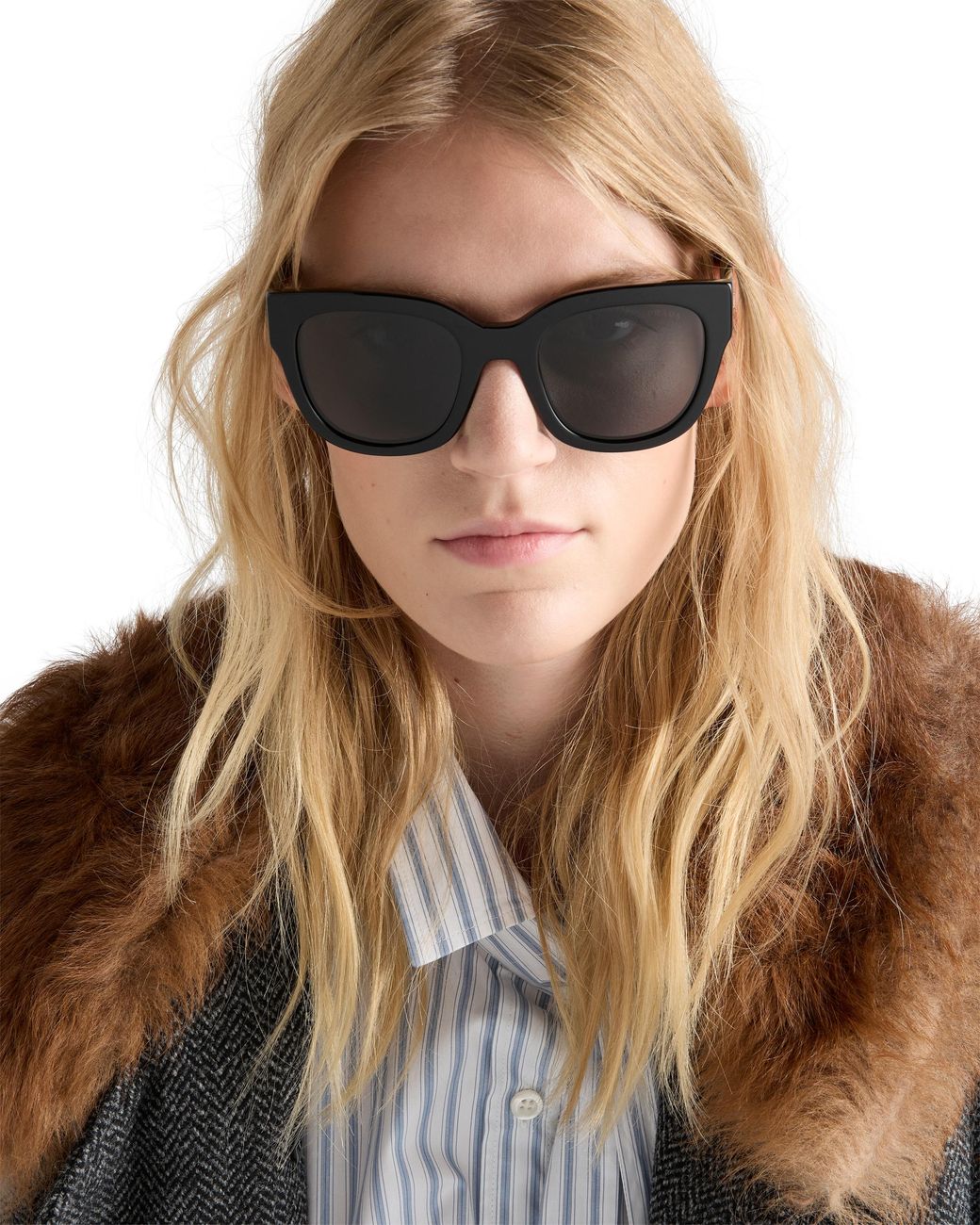 Prada Blue Sunglasses With Logo