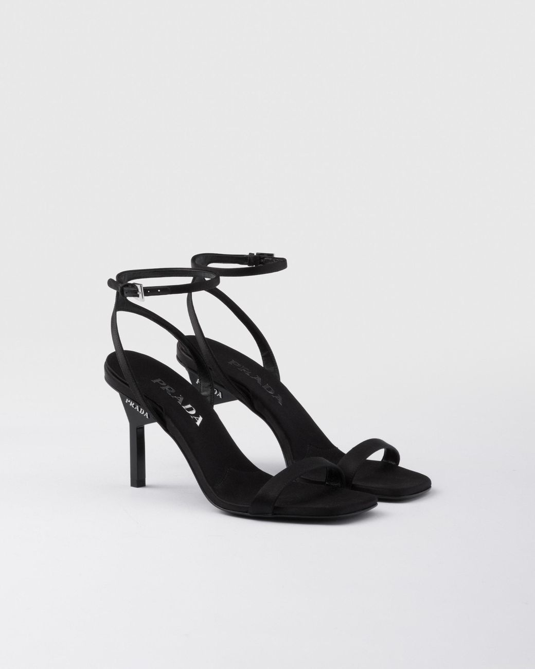 サンダル・ミュール PRADA | Satin high-heeled sandals 1X542N_049_F068Z_F_085 Prada Satin High-Heeled Sandals | Saks Fifth Avenue