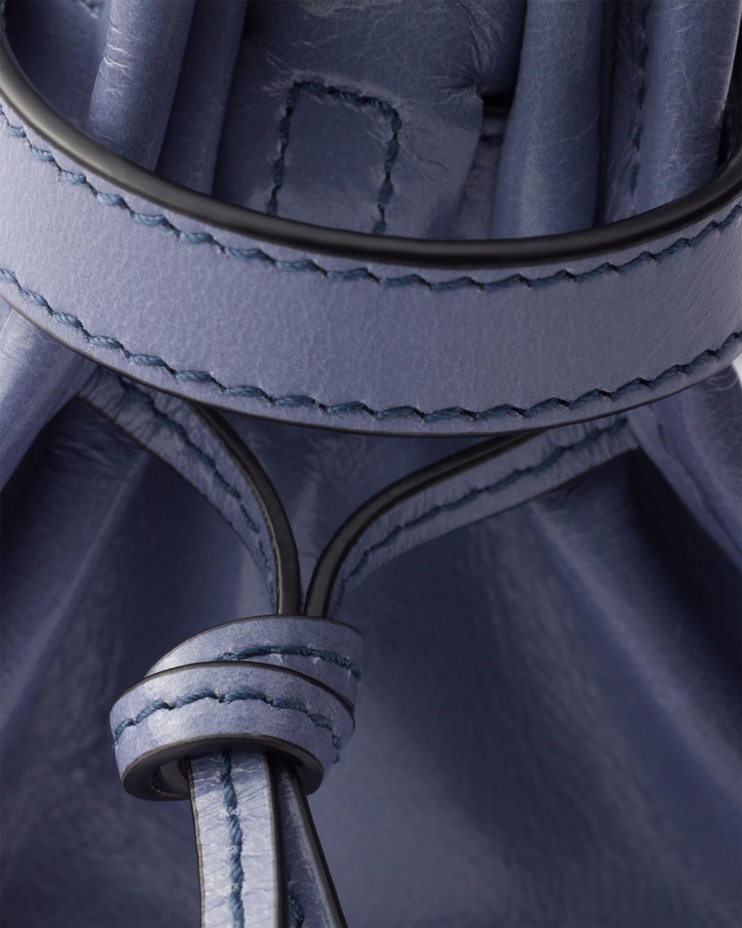 Prada Blue Bonnie Leather Mini Handbag, Aviation