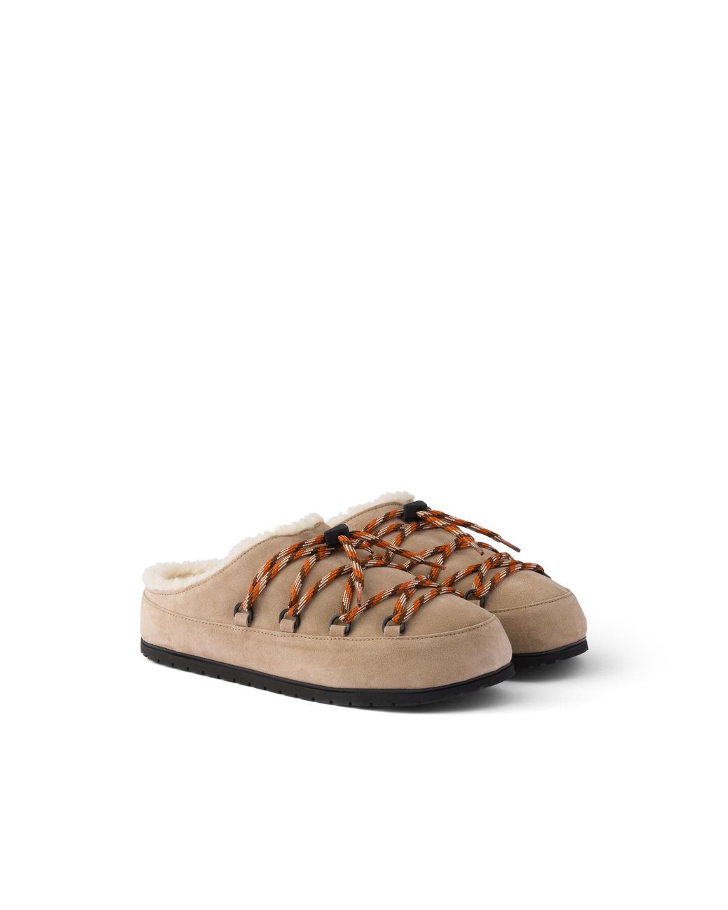 Prada Brown Suede Mules