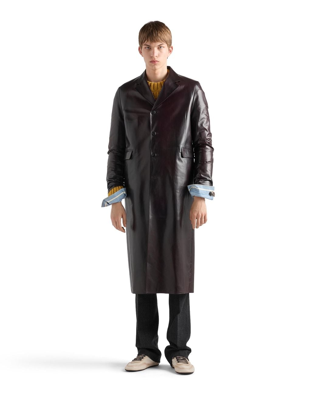 Cappotto di Prada in Black da Uomo