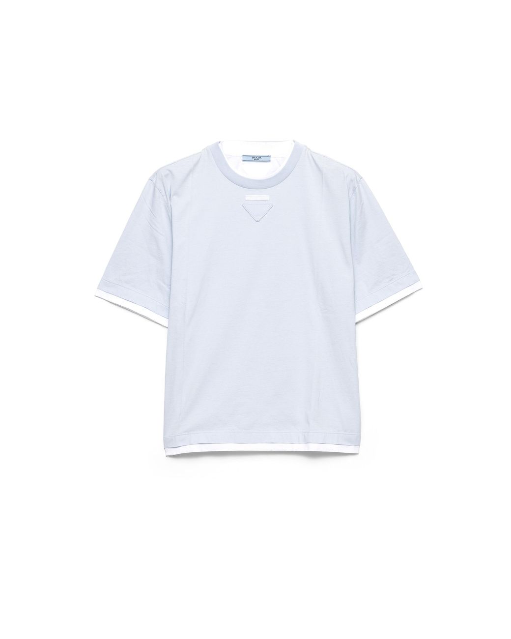 Prada White Cotton Jersey T-Shirt