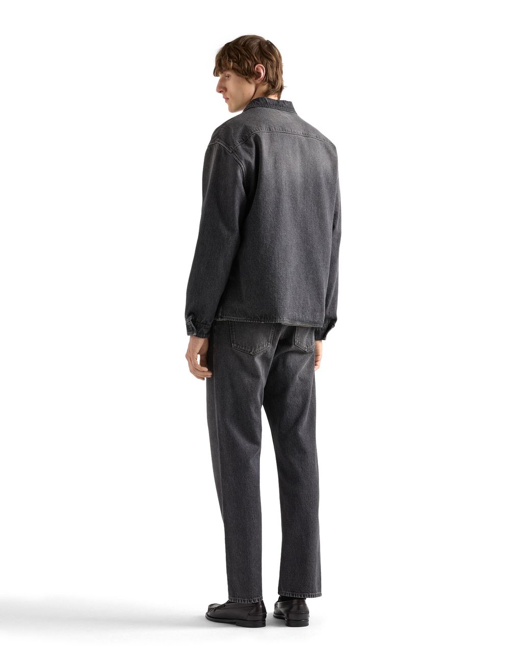 Prada Gray Vintage-Look Denim Jeans for men