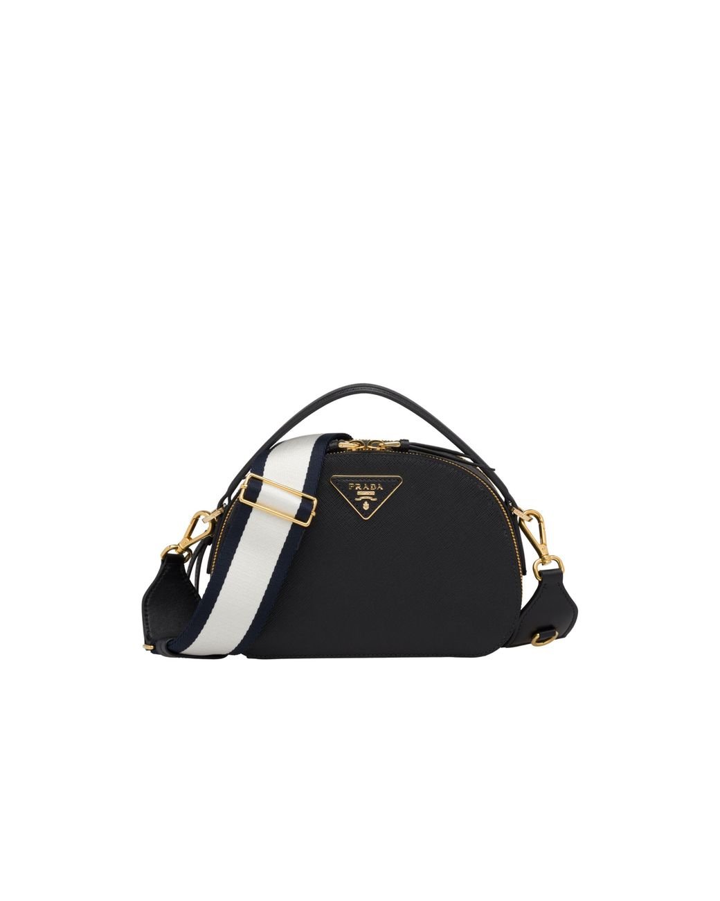 Prada Adjustable Striped Shoulder Strap in Blue Lyst