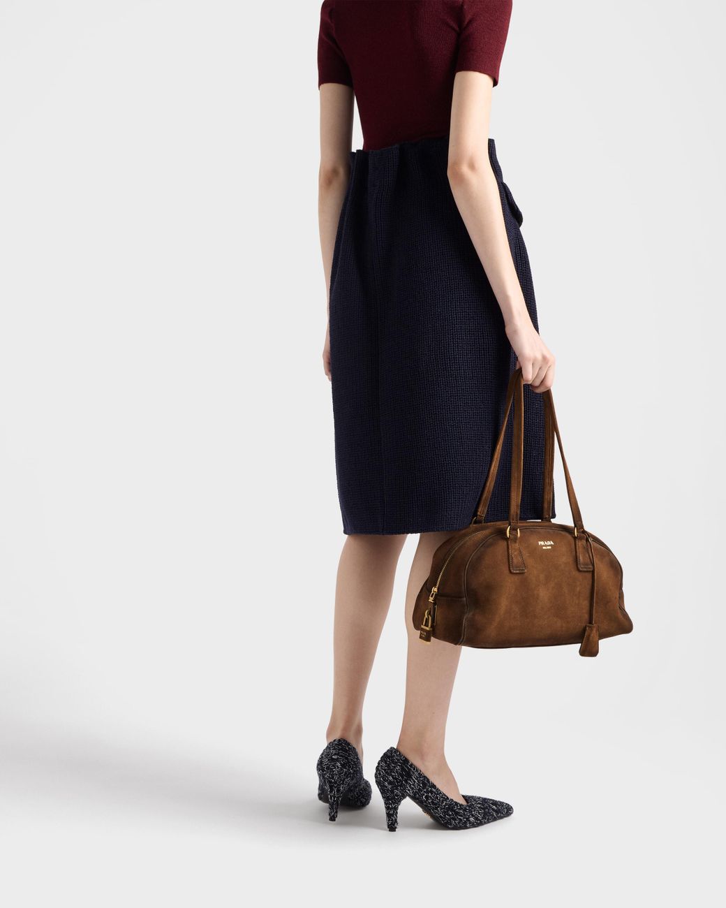 PRADA SPORT SUEDE BOWLING BAG 4VS206