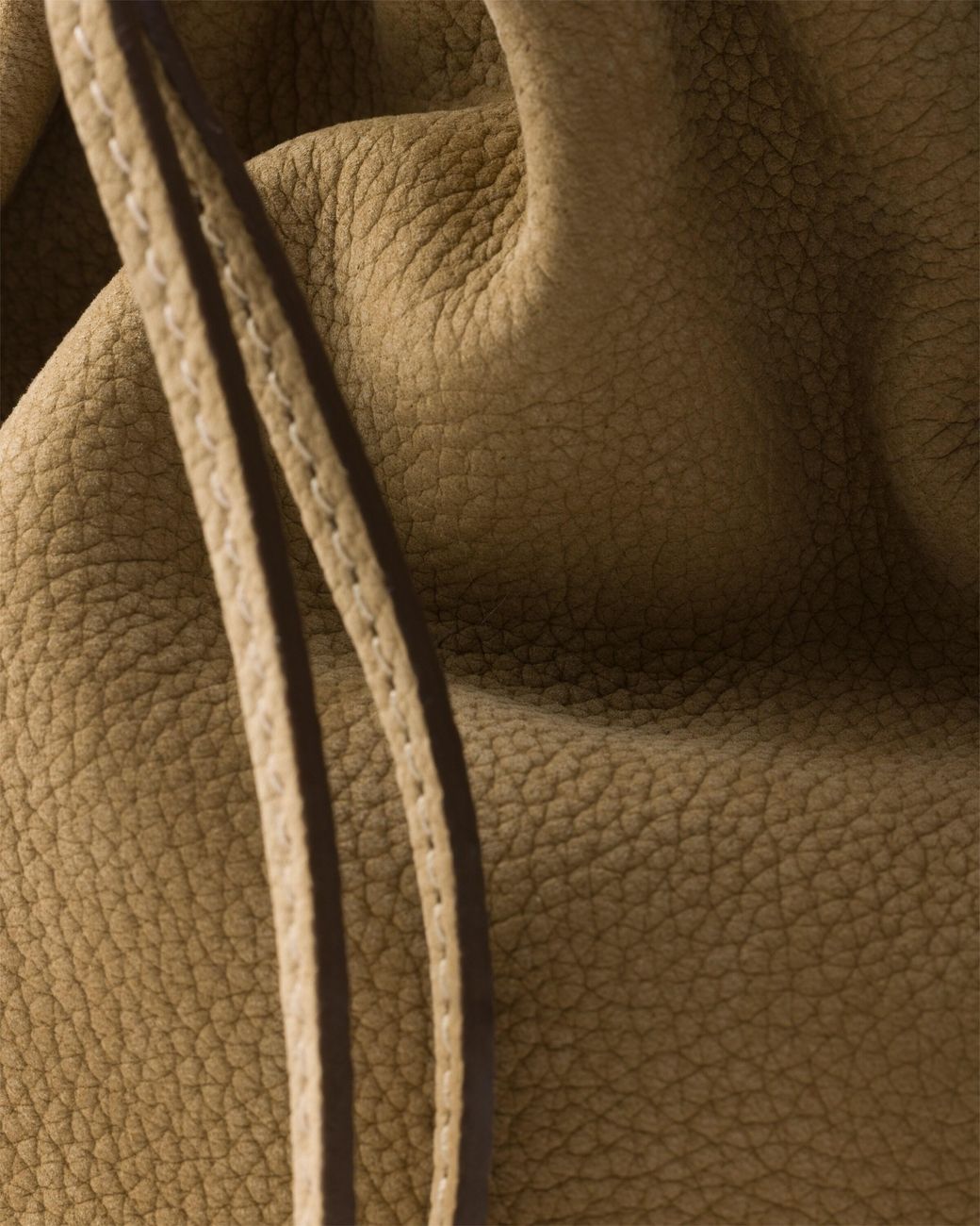 Prada Metallic Bonnie Large Nubuck Leather Handbag